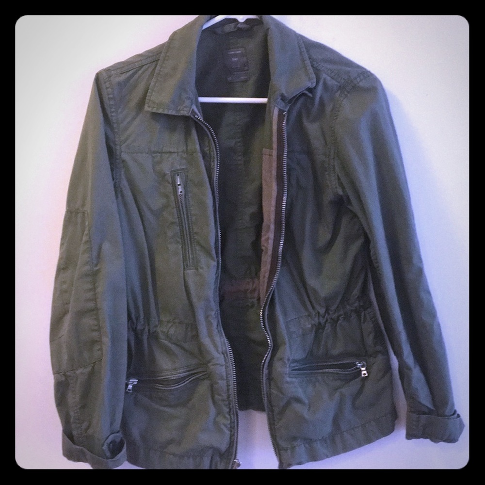 Army green cargo jacket